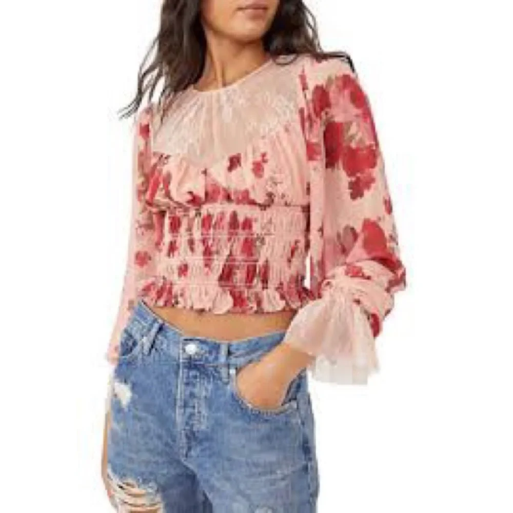 Free People Daphne Blouse in Romantic‎ Combo